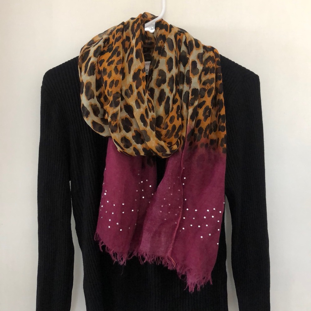 Cheetah print scarf